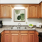 Staged countertops in kitchen